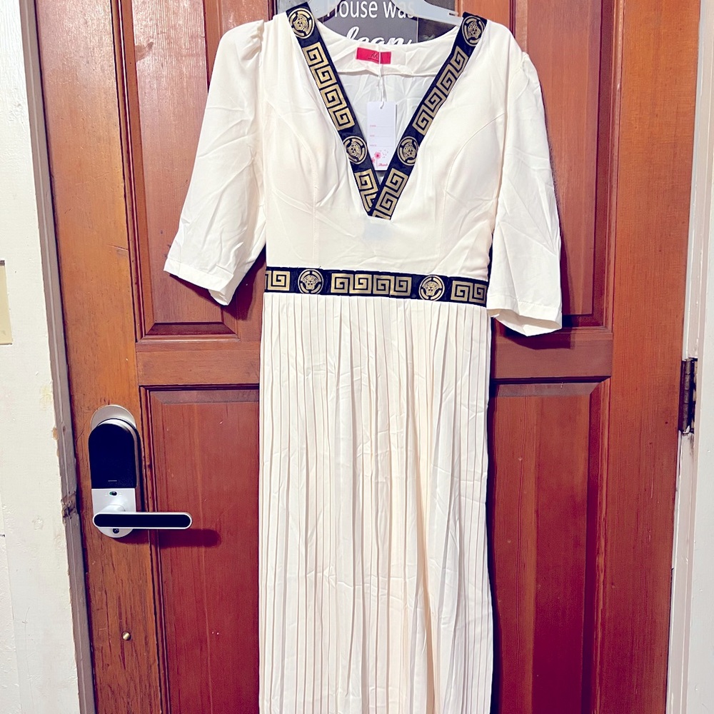 White Maxi dress.